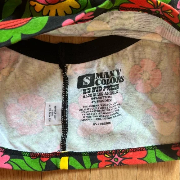 Big Bud Press Flower Tangle Halter Top - S - Picture 3 of 6